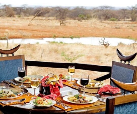 Samburu-Sopa-Lodge-Dining-by-the-Waterhole randu safaris
